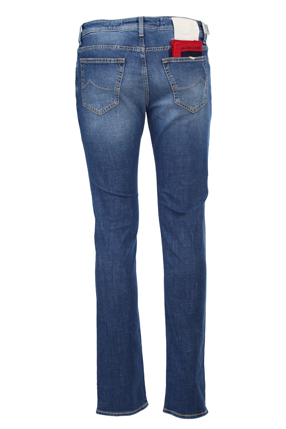 shop JACOB COHEN Saldi Jeans: Jacob Cohen jeans in misto cotone con finiture di colore rosso.
Modello slim cinque tasche.
Chiusura con zip e bottone.
Lunghezza alla caviglia.
Vestibilità slim.
Composizione: 92% cotone 6% poliestere 2% elastan.
Made in Italy.. J688 COMF 01190-004CHIARO number 4487324
